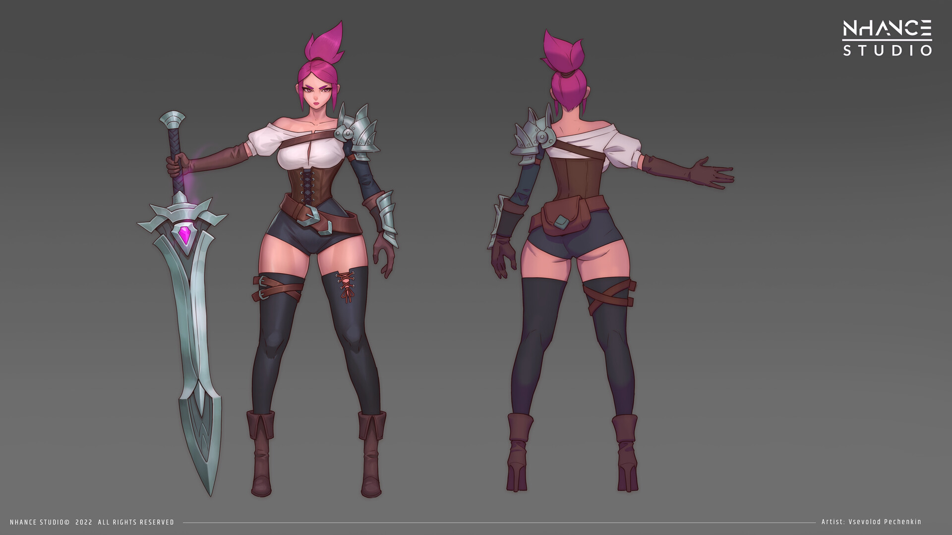Swordmaster character concept art