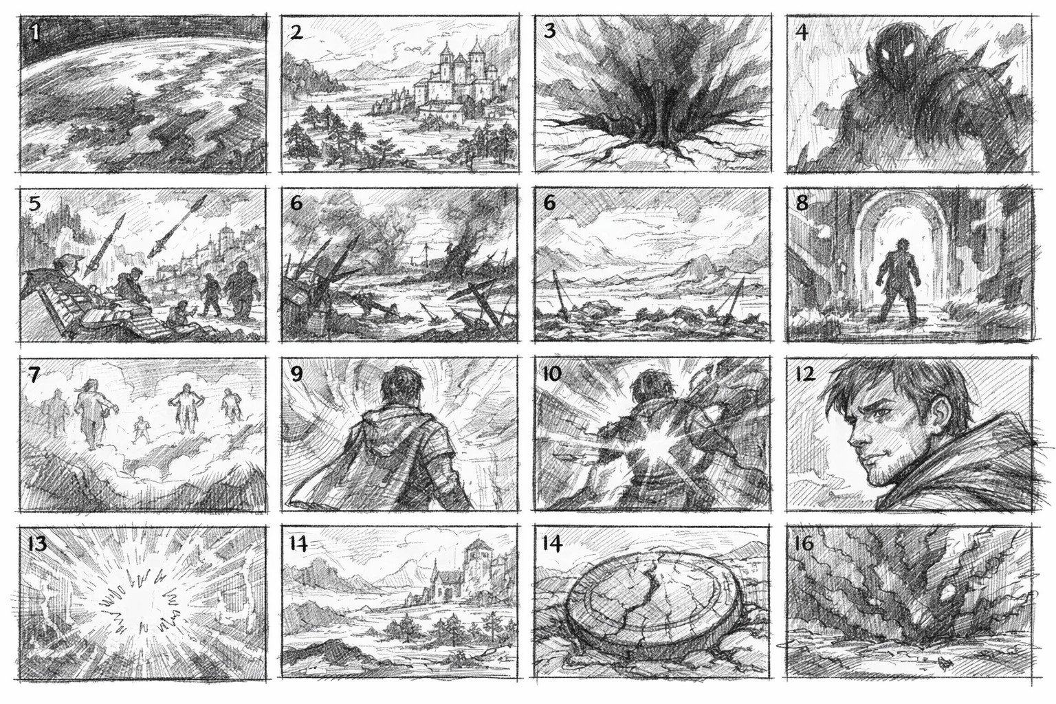 Storyboard concept art