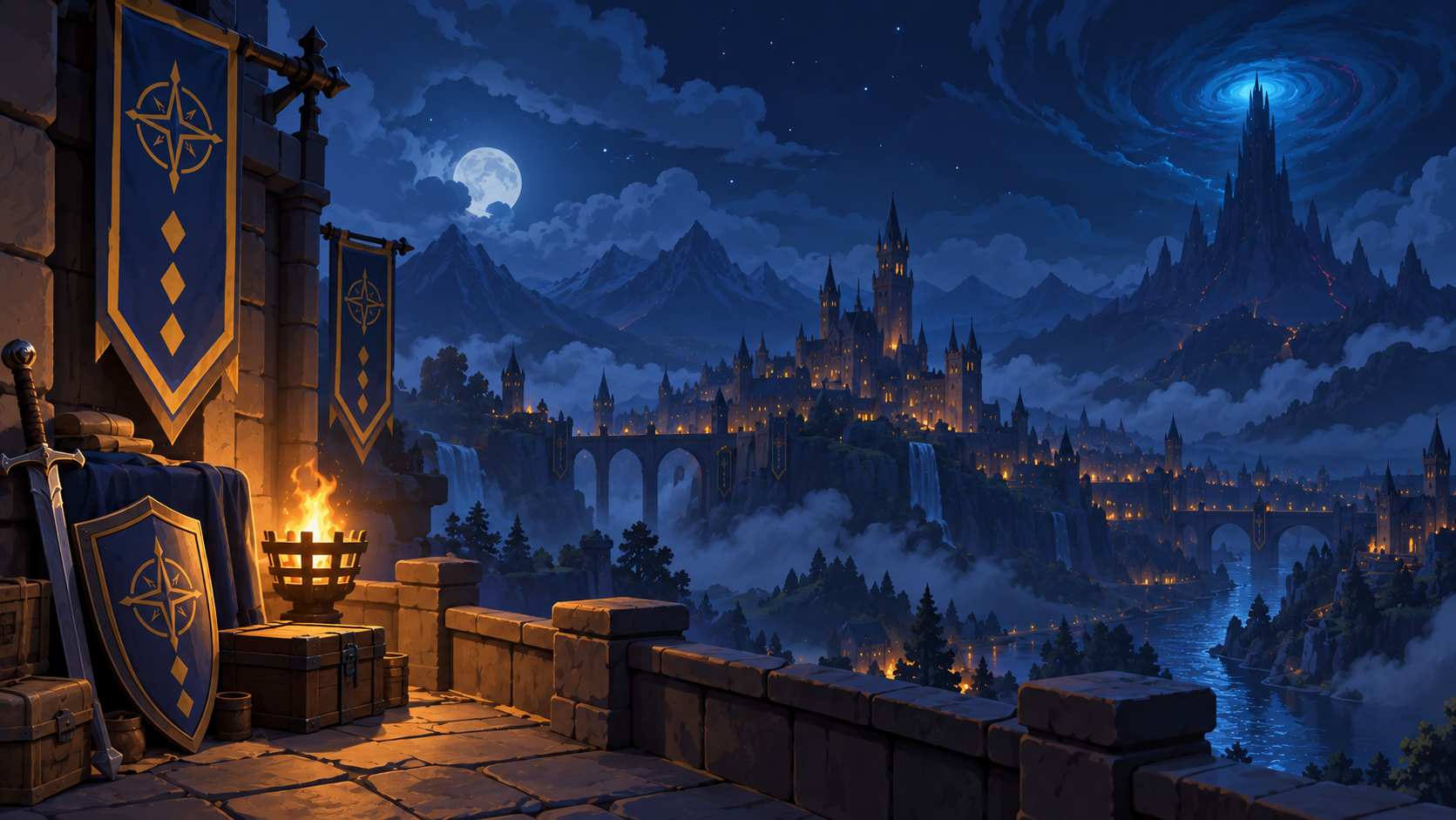 O Abismo environment artwork