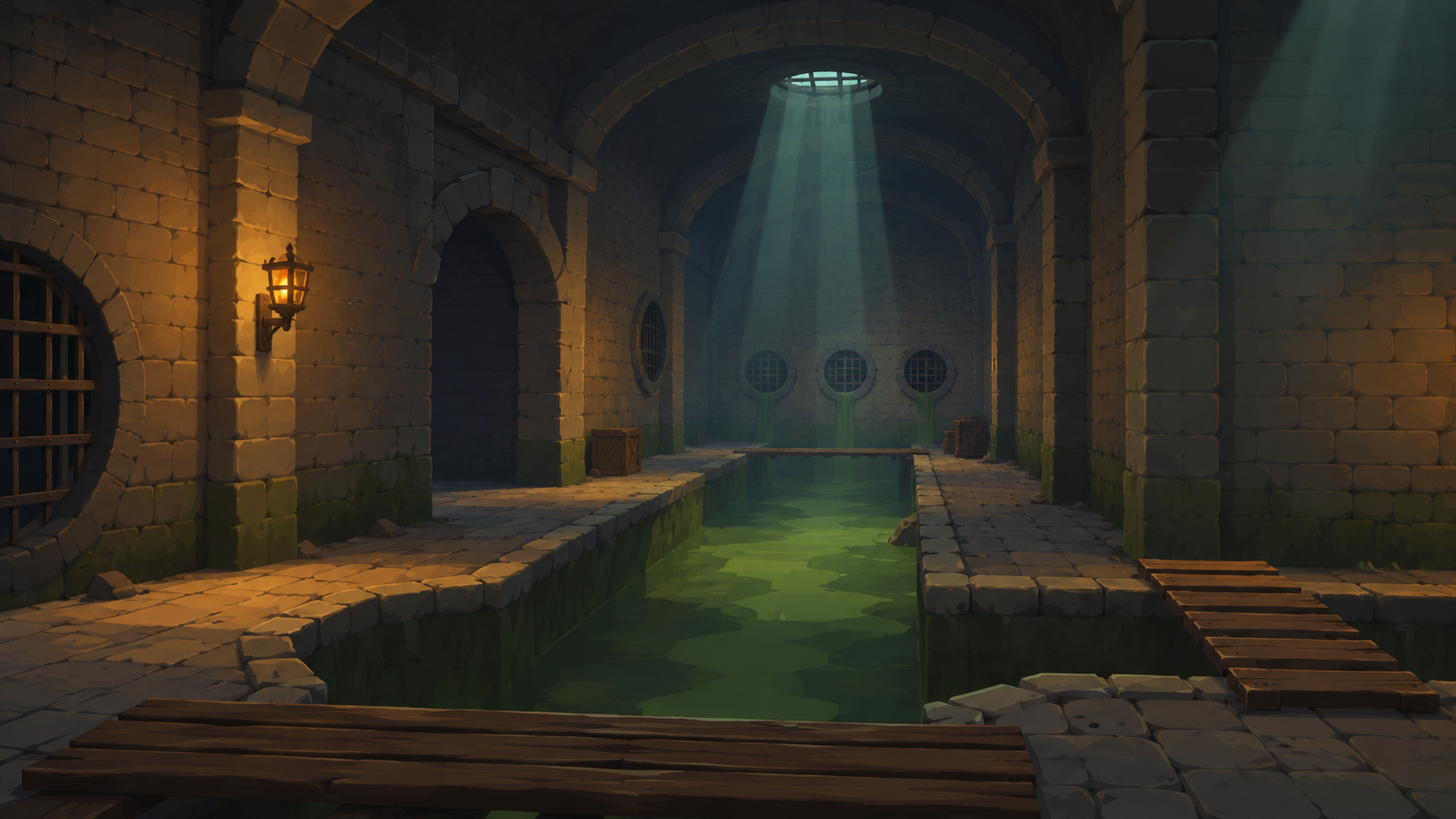 O Abismo dungeon environment artwork