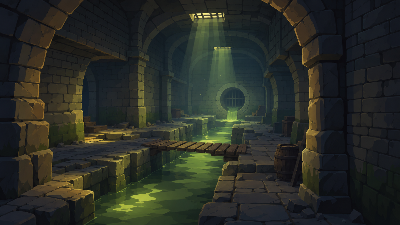 O Abismo dungeon environment artwork